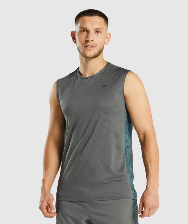 Panske Tielko Gymshark Sport Tmavo Siva | TS4872306